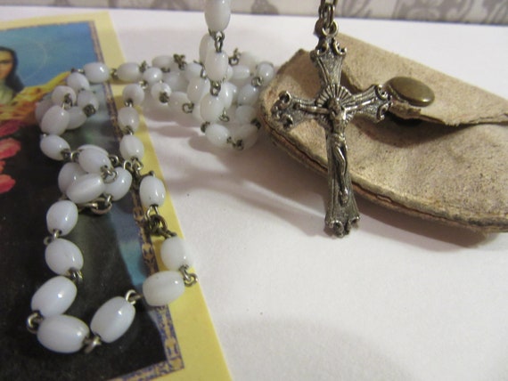 Crucifix Rosary Catholic Relic - Found in Old Pur… - image 9