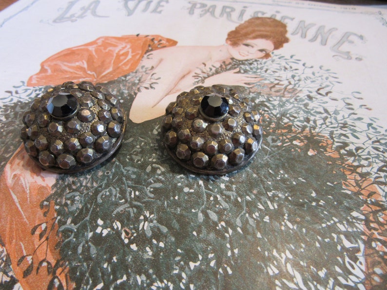 Authentic French Vintage Clip Earrings or Shoe Clips