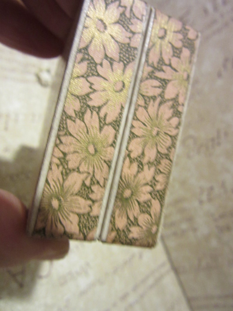 Old Vintage French Trinket Gift BoxesMiniature Rectangular Paper BoxesTrinket BoxesFrench Market FindCovered in Gorgeous French Paper