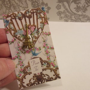 Rare and Beautiful Decorative Antique Brass Souvenir Eiffel Tower Brooch Pin 1930s - Elegant Paris - Imported from Paris Brocante