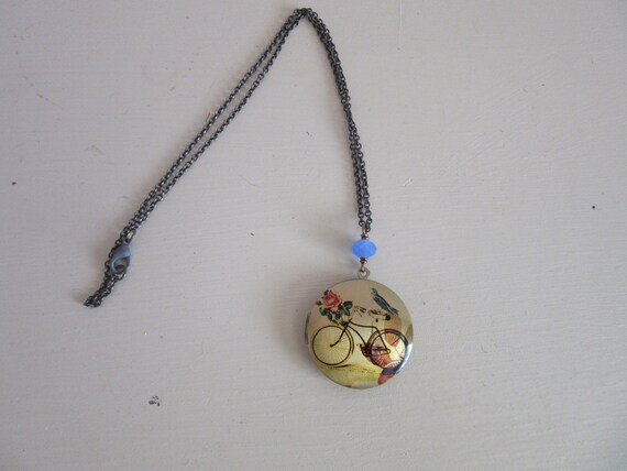 Beautiful French Imported Locket Necklace/French … - image 2