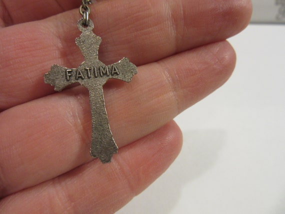 Crucifix Rosary Catholic Relic - Found in Old Pur… - image 6