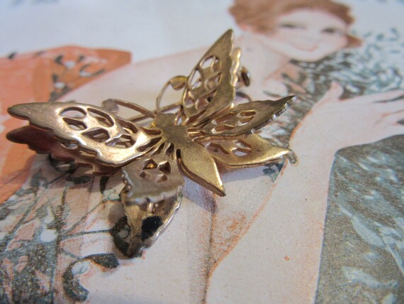 Papillon Butterfly Metal Pin from Paris Market - … - image 7