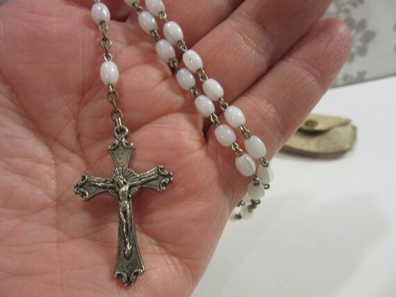 Crucifix Rosary Catholic Relic - Found in Old Pur… - image 8