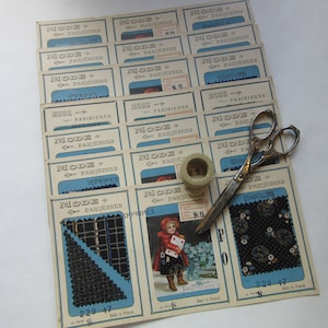 Keuze antieke Franse échantillons "Sample" Kaart Groot / Parijs Markt / Stof Sample Card / Mooie Franse Verzamelaars Stuk / Vintage Frans