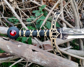 Handmade Stainless Steel Goldryn Sword, Handle material: Rasin&Brass, Office Decor