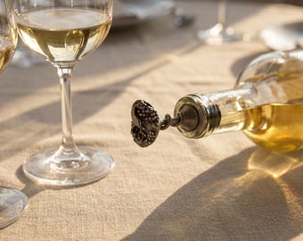 Handcrafted Chalice and Serpent Wine Stopper, Luxury Stainless Steel Snake Mythology Barware Gift