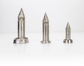 Galata Tower Miniature, Handcrafted Stainless Steel Istanbul Souvenir, Turkish Desk Decor Gift