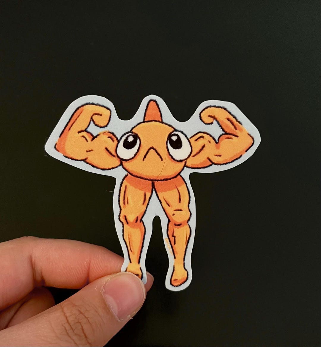 Buff Orange Sticker Buff Le Poisson Steve Sticker - Etsy UK