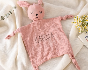 Geborduurde babydeken, monogram babyshowercadeaus, babydekentje, dierendeken voor baby's, cadeau voor pasgeborenen, babyshowercadeau