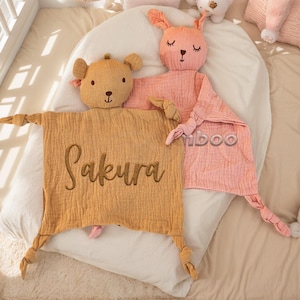 Embroidered Baby Comforter, Monogrammed Custom Baby Shower Gifts, Personalized Animal Comforter, Cute Koala Bear Lion Blanket, Easter Gift