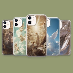 Angelic Phone Case Christian Heavens Angel Cover for iPhone 17 16 15 14 13 12 Samsung S25 S24Ultra S23FE S22 A16 A55 A35 Pixel 10 Pro 9A 8A