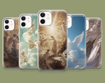 Angelic Phone Case Christian Heavens Angel Cover for 17, 17Pro, 16, 15, 14, 13, 12, Samsung S26, S25, S24, S23, S22, A56, Pixel 10A, 10, 9A
