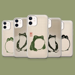 Grumpy Frog Phone Case Matsumoto Hoji Cover for iPhone 17 16 15 14 13 12 Samsung S25 S24Ultra S23FE S22 A16 A55 A35 Pixel 10 Pro 9A 8A