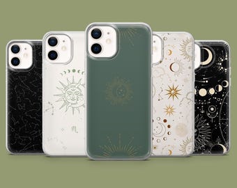 Astrology Phone Case Celestial Stars Cover for 17, 17Pro, 16, 15, 14, 13, 12, Samsung S26, S25, S24, S23, S22, A56, Pixel 10A, 10Pro, 9A