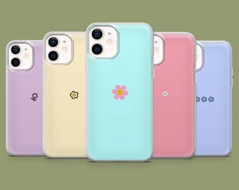 Minimalistic Phone Case Minimalist Flower Cover for 17, 17Pro, 16, 15, 14, 13, 12, Samsung S26, S25, S24, S23, S22, A56, Pixel 10A, 10Pro, 9