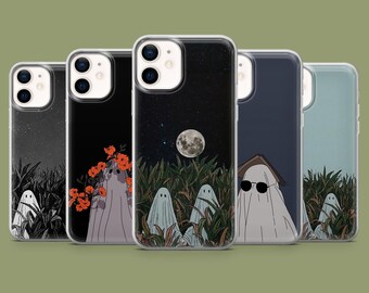 Funda de teléfono espeluznante con fantasmas inquietantes para 17, 17Pro, 16, 15, 14, 13, 12, Samsung S26, S25, S24, S23, S22, A57, A17, Pixel 10A, 10Pro, 9A