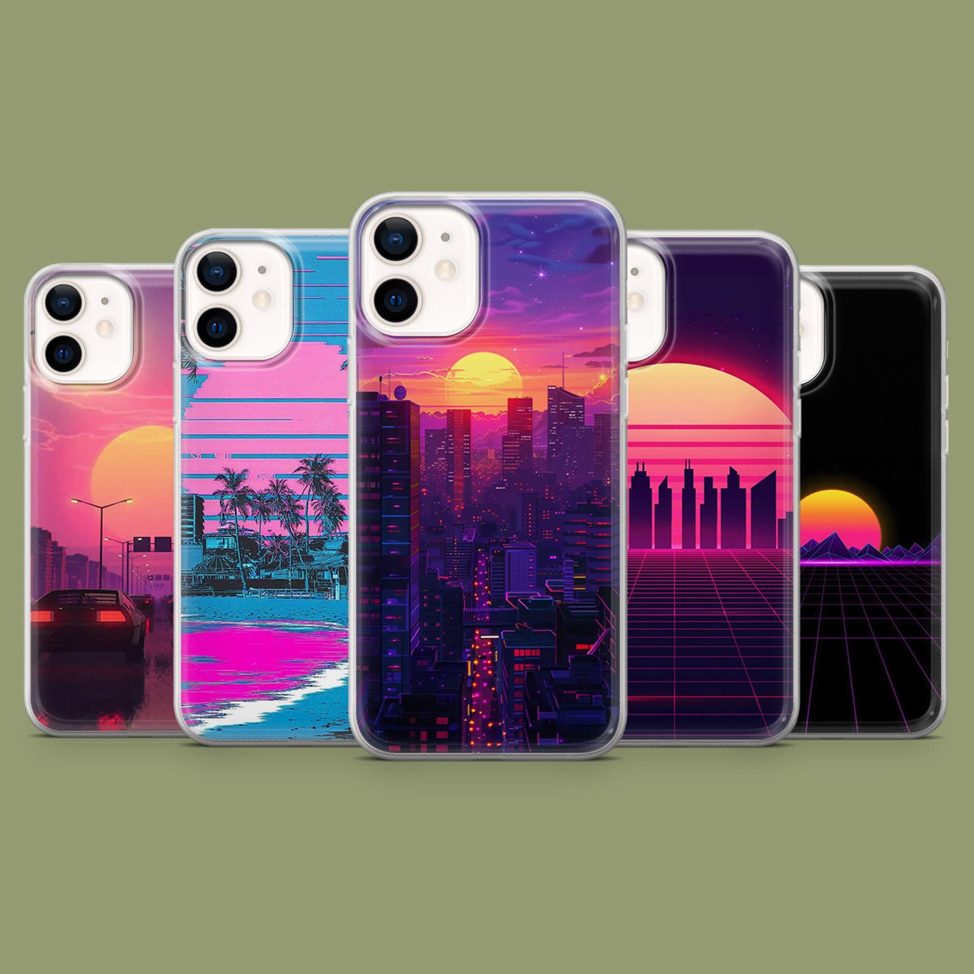 Synthwave Phone Case - Etsy