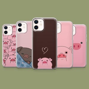 Cute Pig Phone Case Pink Piggy Funny Animal Cover for iPhone 17 16 15 14 13 12 Samsung S25 S24Ultra S23FE S22 A16 A55 A35 Pixel 10 Pro 9A 8A