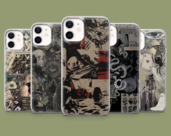 Grunge Phone Case Gothic Y2K Emo Cover for 17, 17Pro, 16, 15, 14, 13, 12, Samsung S26, S25, S24, S23, S22, A57, A17, Pixel 10A, 10Pro, 9A