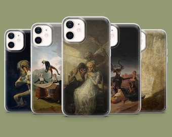 Francisco Goya Phone Case Witch Saturn Cover for iPhone 18 Pro, 17, 16, 15, 14, 13, 12, Samsung S26, S25, S24, A57, A17, Pixel 11, 10, 9A