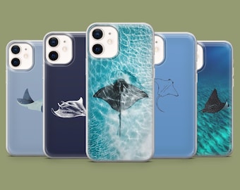 Stingray Phone Case Manta Ray Shark Cover for 17, 17Pro, 16, 15, 14, 13, 12, Samsung S26, S25, S24, S23, S22, A57, A17, Pixel 10A, 10Pro, 9A