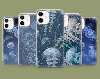 Jellyfish Phone Case Medusa Ocean Life Cover for 17, 17Pro, 16, 15, 14, 13, 12, Samsung S26, S25, S24, S23, S22, A56, Pixel 10A, 10Pro, 9A