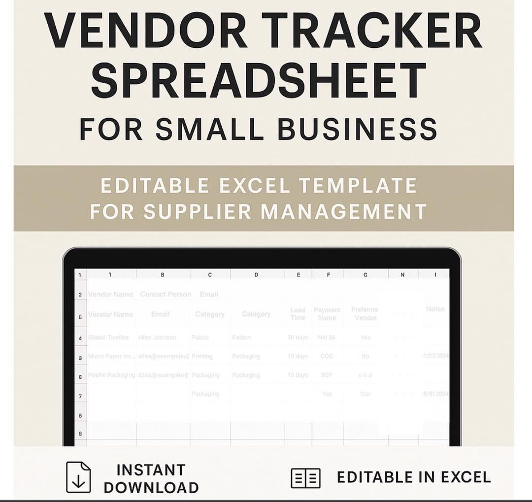 Purchase Order Tracker Spreadsheet – Comprehensive Excel & Google ...