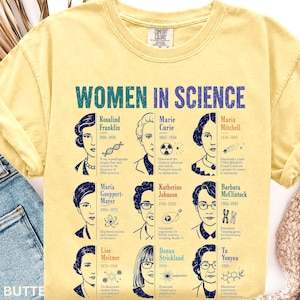 Women in Science Shirt, Women in STEM Tee, Famous Women Scientists, Science Teacher Gift, Chemistry Shirt, Vintage Graphic Tee
