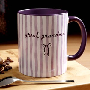 Great Grandma Coffee Mug, Mimi Mug, Meme Mu, Pottery Gift, Mother's Day Gift For Mama, Oma, Grandma, Nana, Gift For Her JD