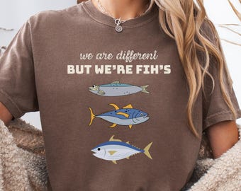 Fih Fisch Meme Shirt, Dummes Meme Shirt, lustiges Meme Shirt, Hirnfäule Shirt, unangemessenes lustiges Gag Geschenk, Gen Z Meme T-Shirt, dümmstes Shirt