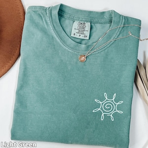 Comfort Colors Sun T-Shirt: Garment-Dyed US Cotton Boho Tee