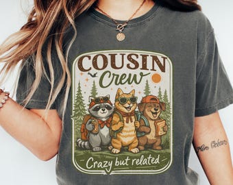 Cousin Crew Shirt, passendes Cousin Shirt, Familie Cousin Geschenke, Familien Reise Shirt, Cousins T-Shirts, Cousin Urlaubs Shirt