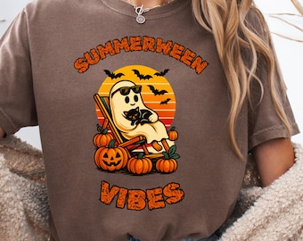 Summerween Skeleton T-Shirt: Spooky Summer Halloween Tee
