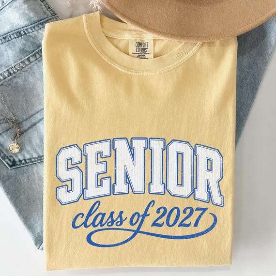 Senior Class of 2027 Shirt, Comfort Colors® Graduation Shirt, Senior Shirt, 2027 Senior Shirt, Retro Senior Shirt, Senior Gift