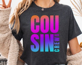 Cousin Crew passendes Shirt: Familienausflug Urlaub T-Shirt