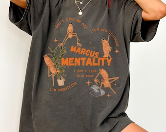 Marcus The Worm Shirt, I'm Mildly Irritated Meme Shirt, Don't Piss me Off, I Don't Like this Rock Gift, Brain Rot shirt, The Worm Ugly Shirt