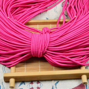 30 yds Rose elastic cord, round elastic for mask 2.5mm