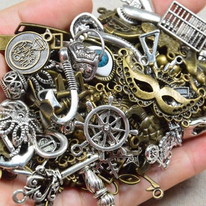 Wholesale Metal Charms - 100pc Assorted Silver Charms - Jewelry Charms