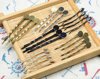 50 pcs metal hair pins, jewelry bobby pins, assorted color, choose your like