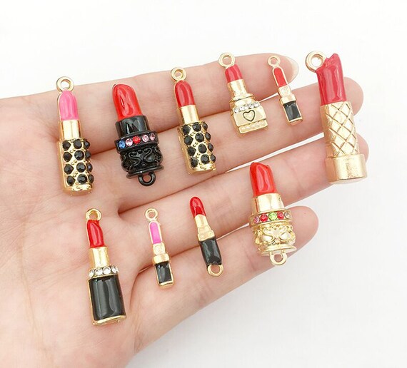 Collection 31 Red Enamel Charms, Red Style Gold Plated Alloy Charms Assorted  Charms for DIY Supply, Jewelry Bracelet Charms 