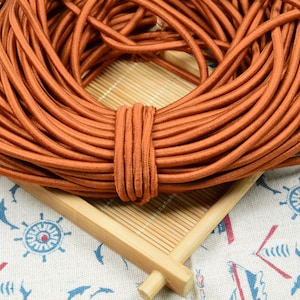 5 yds Copper round elastic cord, elastic cord for masks 4mm