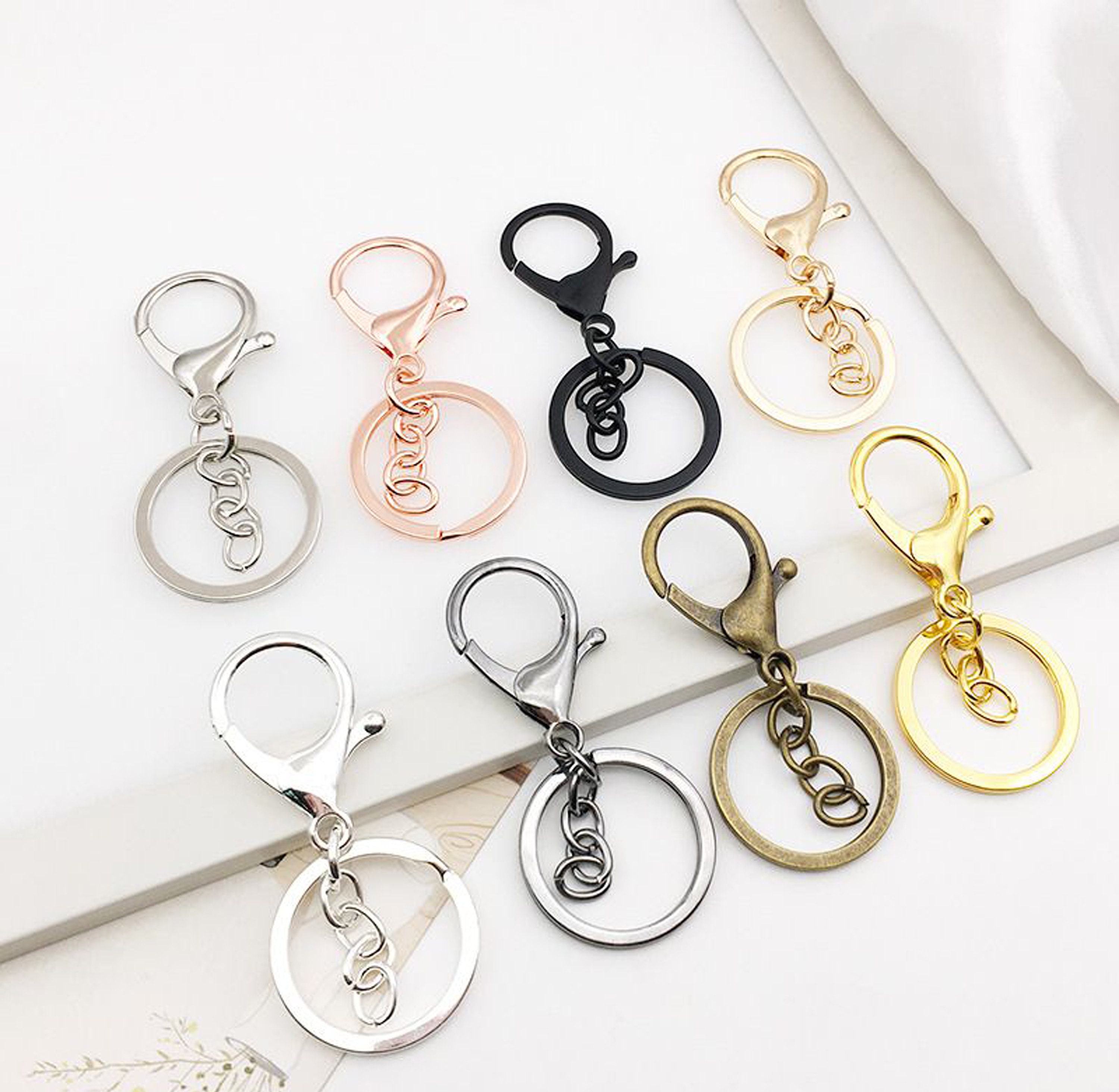 5pcs/10pcs 8 Colors Keychain Ring Connector, Large Lobster Clasp With Key Ring and Chain Jump Rings, Hardware Lock Keyring Hook - Etsy 5pcs/10pcs 8 Colors Keychain Ring Connector, Large Lobster Clasp With Key Ring and Chain Jump Rings, Hardware Lock Keyring Hook - Etsy