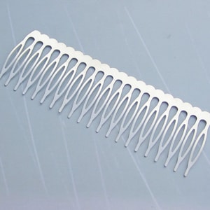 5pcs/10pcs 21teeth Silver metal combs, Metal Hair Combs, Jewelry hair combs 112x3.8mm(4.4inch)