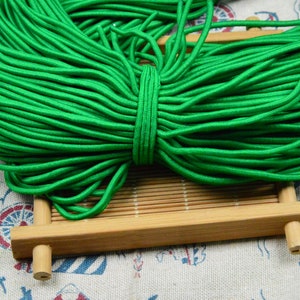 30 yds 2.5mm elastic cord, green round elastic cord