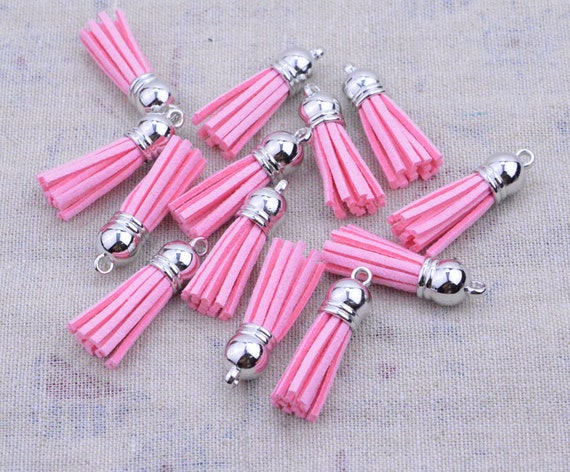faux leather tassels tassels for keychains suede tassels 1.5/'/' tassel 50 mini tassels tassles Grape tassel tassels wholesale tassels