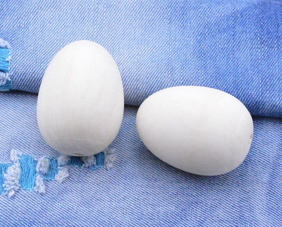 onze delicatesse verhaal 6 stuks onafgewerkte houten eieren grote ei vorm houten | Etsy