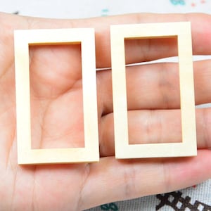 20/50 houten rechthoeken, onafgewerkt rechthoekig houten frame 30 x 50 mm