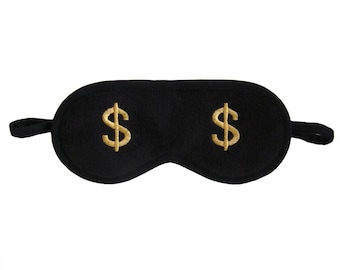 Dollar sleeping eye mask, Money eye mask, Materialist sleep mask, Millionaire mask for him, Gift for her, American bucks, Gift for rich poor