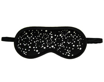 Starry night sky eye mask, Constellation sleep mask, Stars party favors, Galaxy sleeping mask, Celestial zodiac travel gifts for women